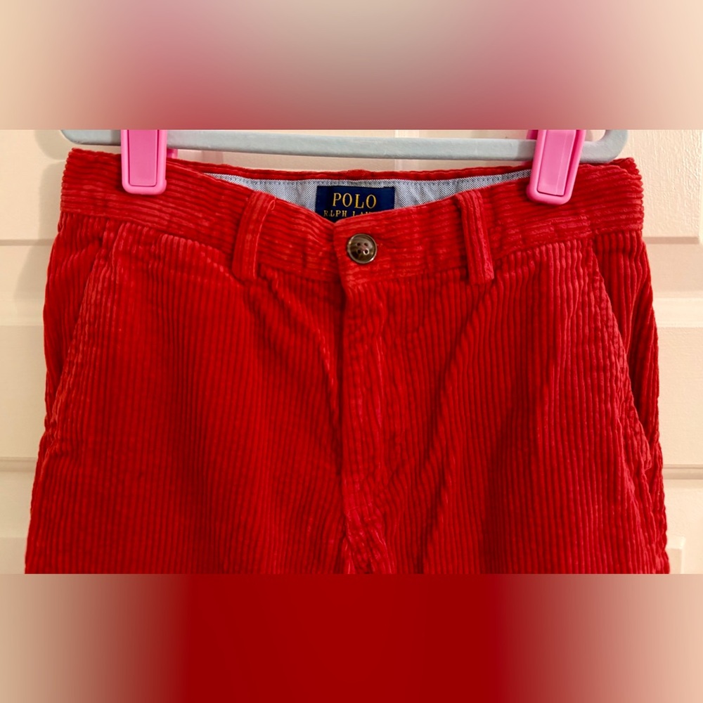 Polo by Ralph Lauren Kids Red Corduroy Pants - Picture 4 of 7